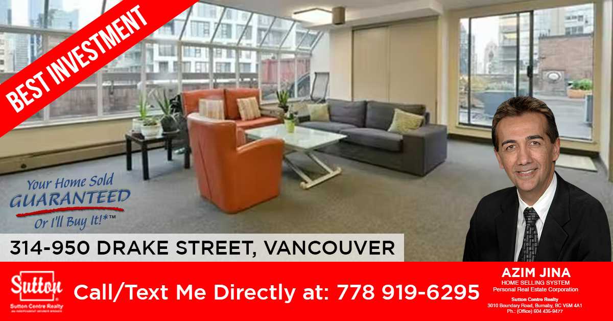 BEST INVESTMENT, CONDO FOR SALE! - 314 950 Drake Street