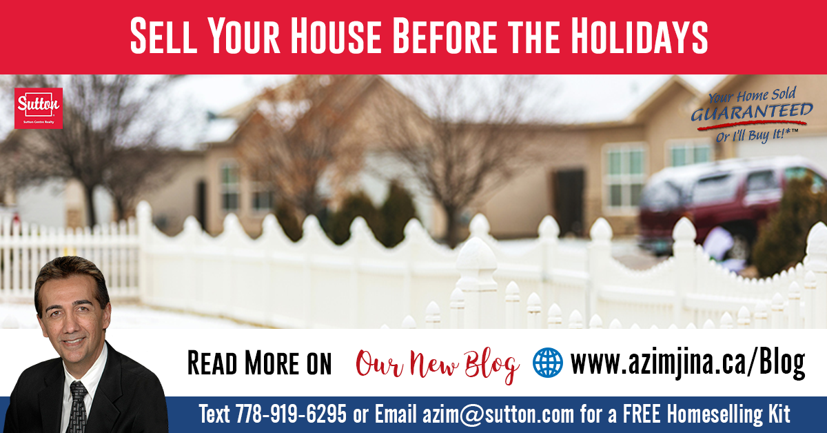 Sell Your House Before the Holidays